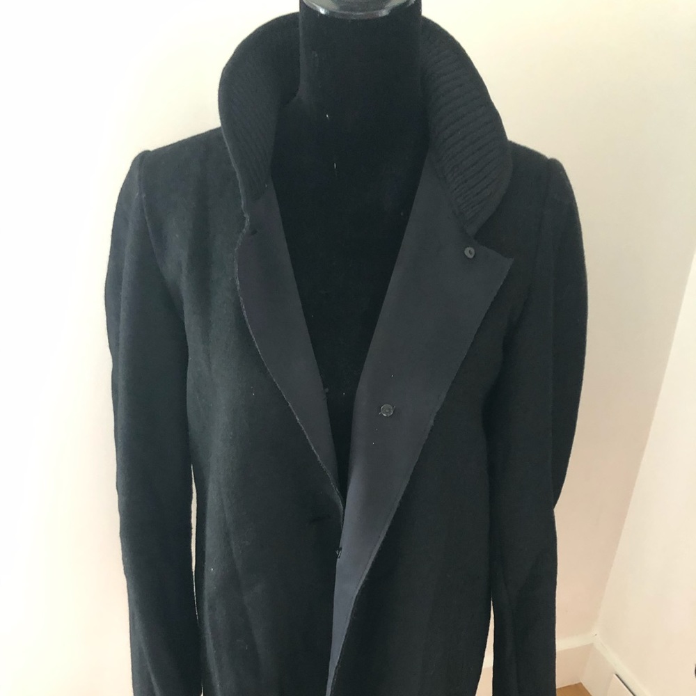 Maje EU40 Wool Navy long coat